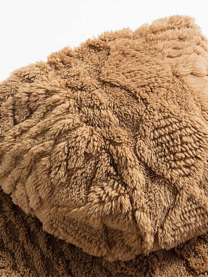 Velinor Jacquard Teddy Hoodie