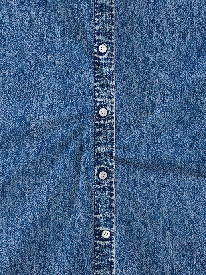 Hélène™ | Retro Denim Maxi Dress