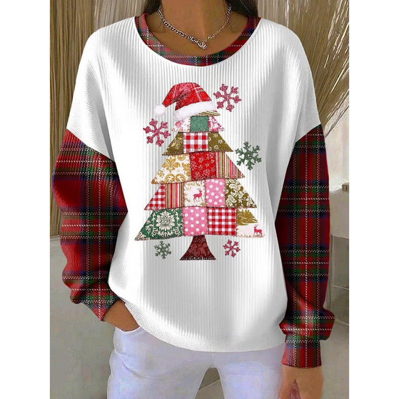 Avalon - Christmas Tree Sweater White