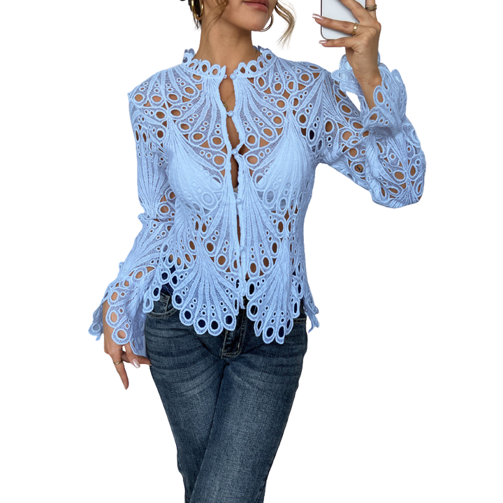 Melody – Modern Hollow Detail Blouse