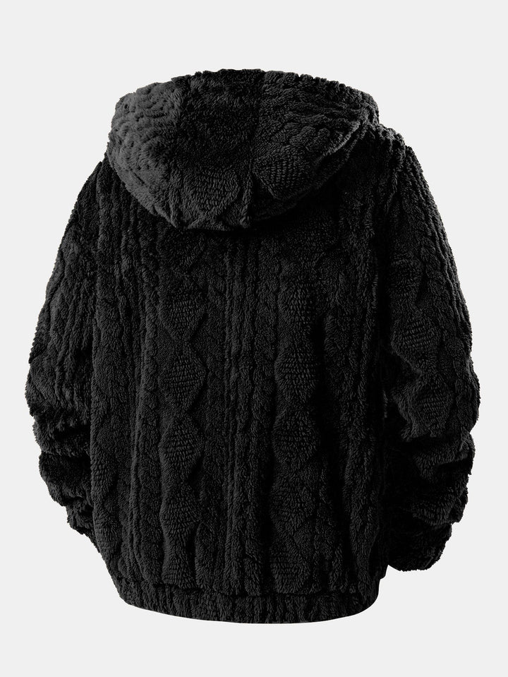 Velinor Jacquard Teddy Hoodie