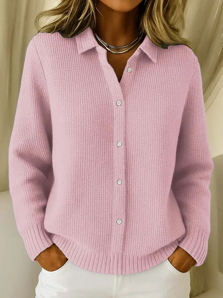 Aveline™ | Textured Knit Button Cardigan