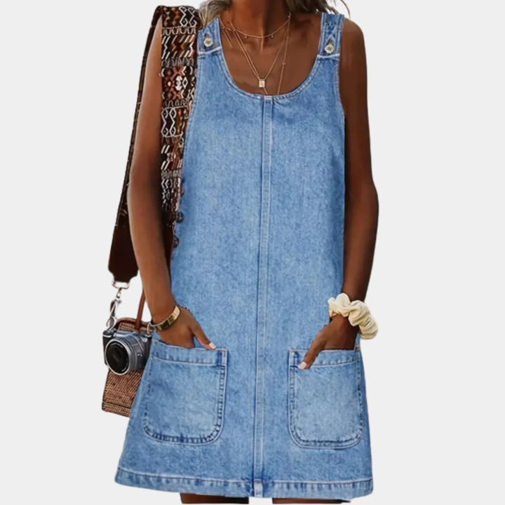 Saylor™ | Casual Denim-Look Dress