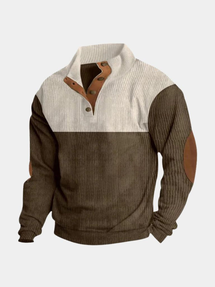 Rowen™ | High-Collar Retro Corduroy Pullover