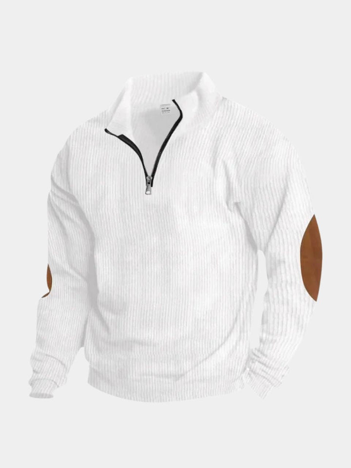 Quarter Zip Corduroy Pullover - Cross & Crown