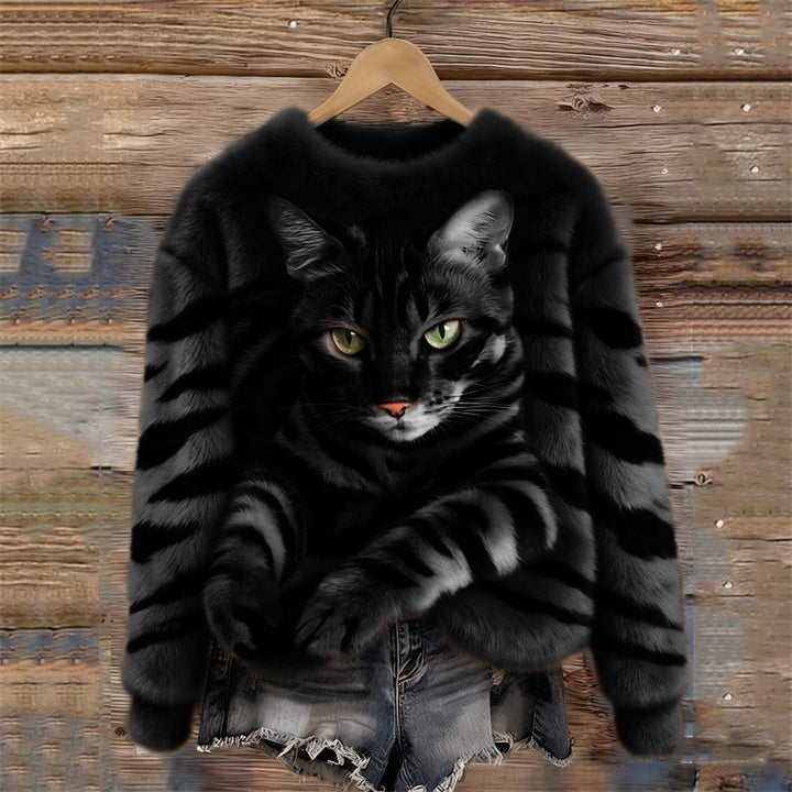 CozyLuna™ | Plush Animal Print Cozy Sweatshirt
