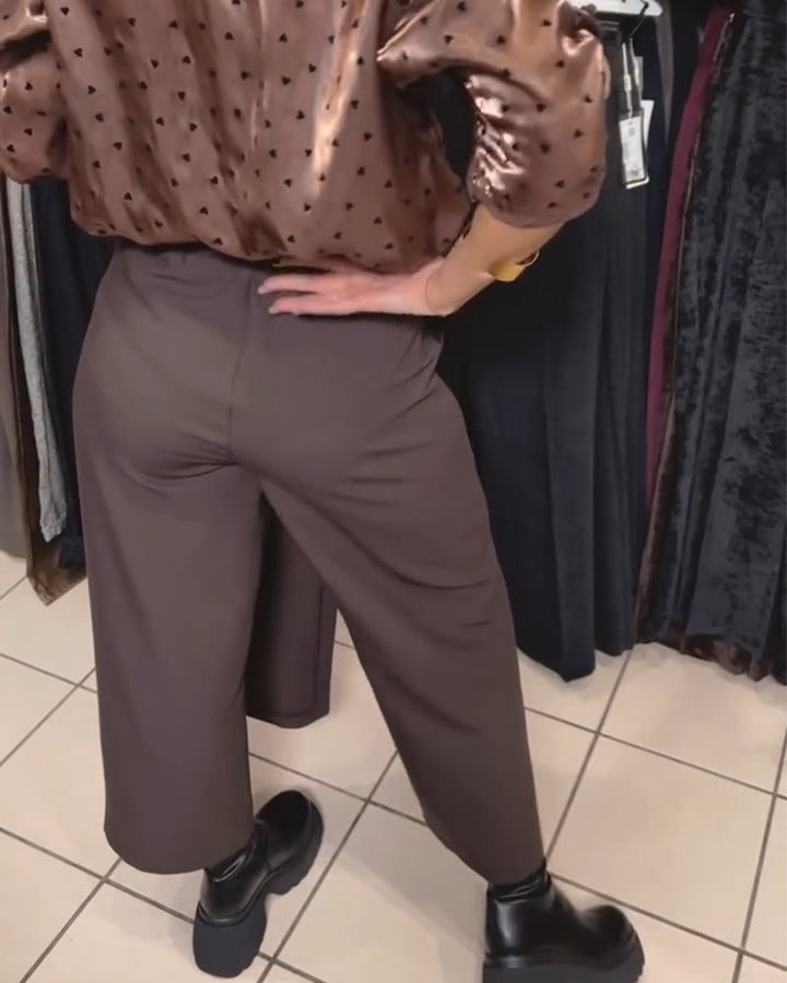 Oravelline - Pantalon Élégant à Fermeture Zippée Moderne