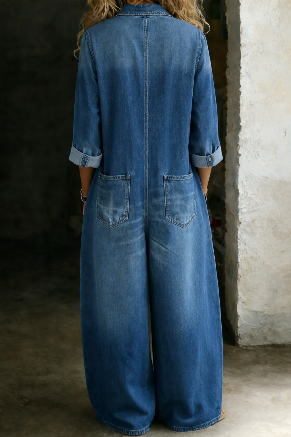 Lena™ | Relaxed & Comfortable Denim Jumpsuit