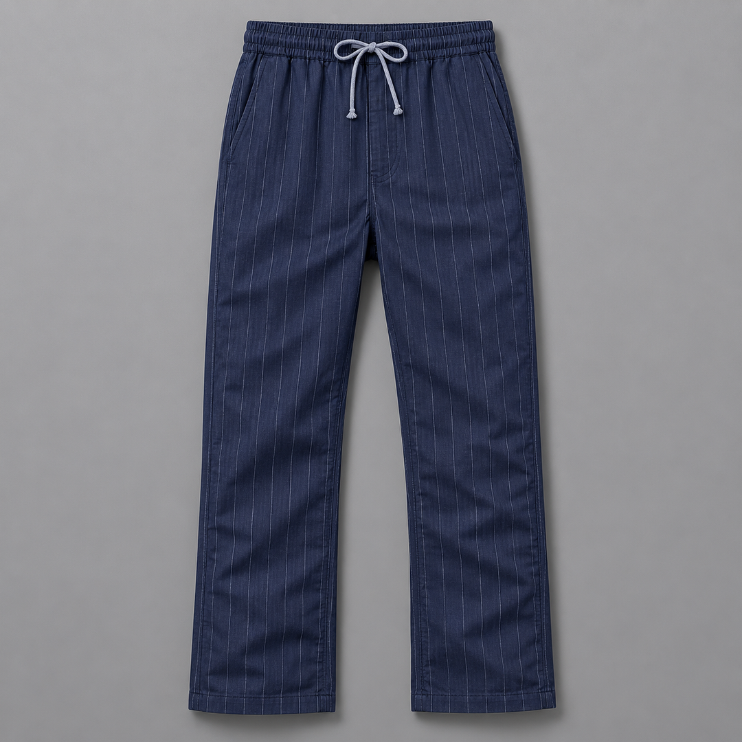 Ellis Pinstripe Linen Pants