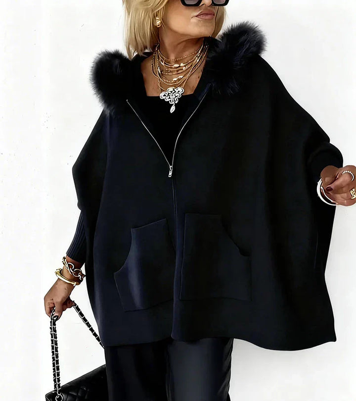 Maribelle | Casual Hooded Coat with Fur Collar