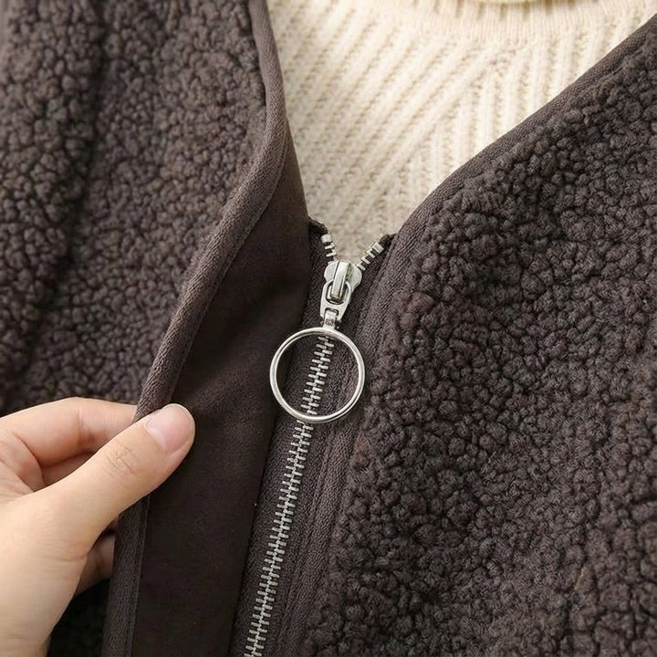 Harlow | Cozy Fleece Shearling Vest