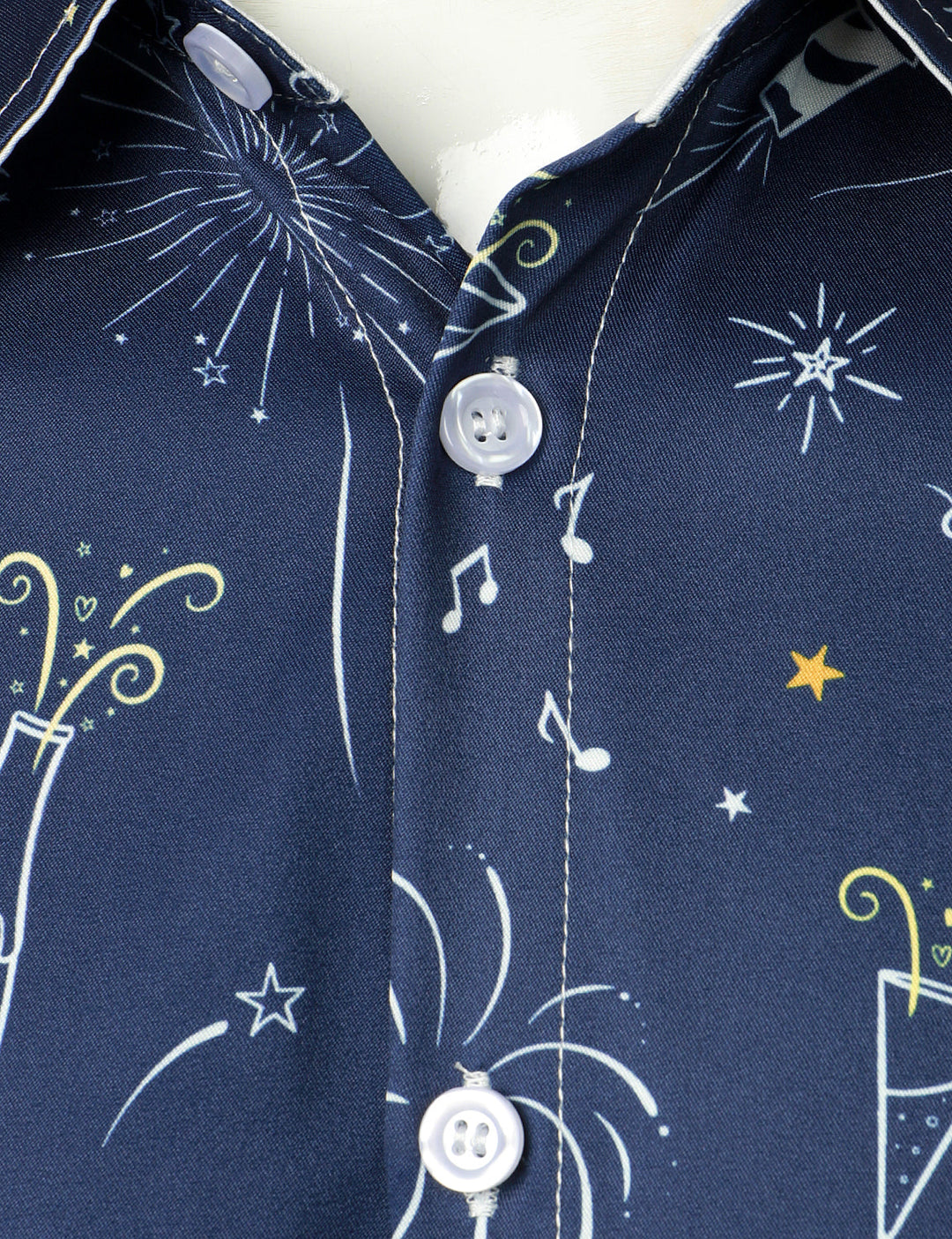 Nova™ | Fireworks New Year’s Long Sleeve Button-Up Shirt