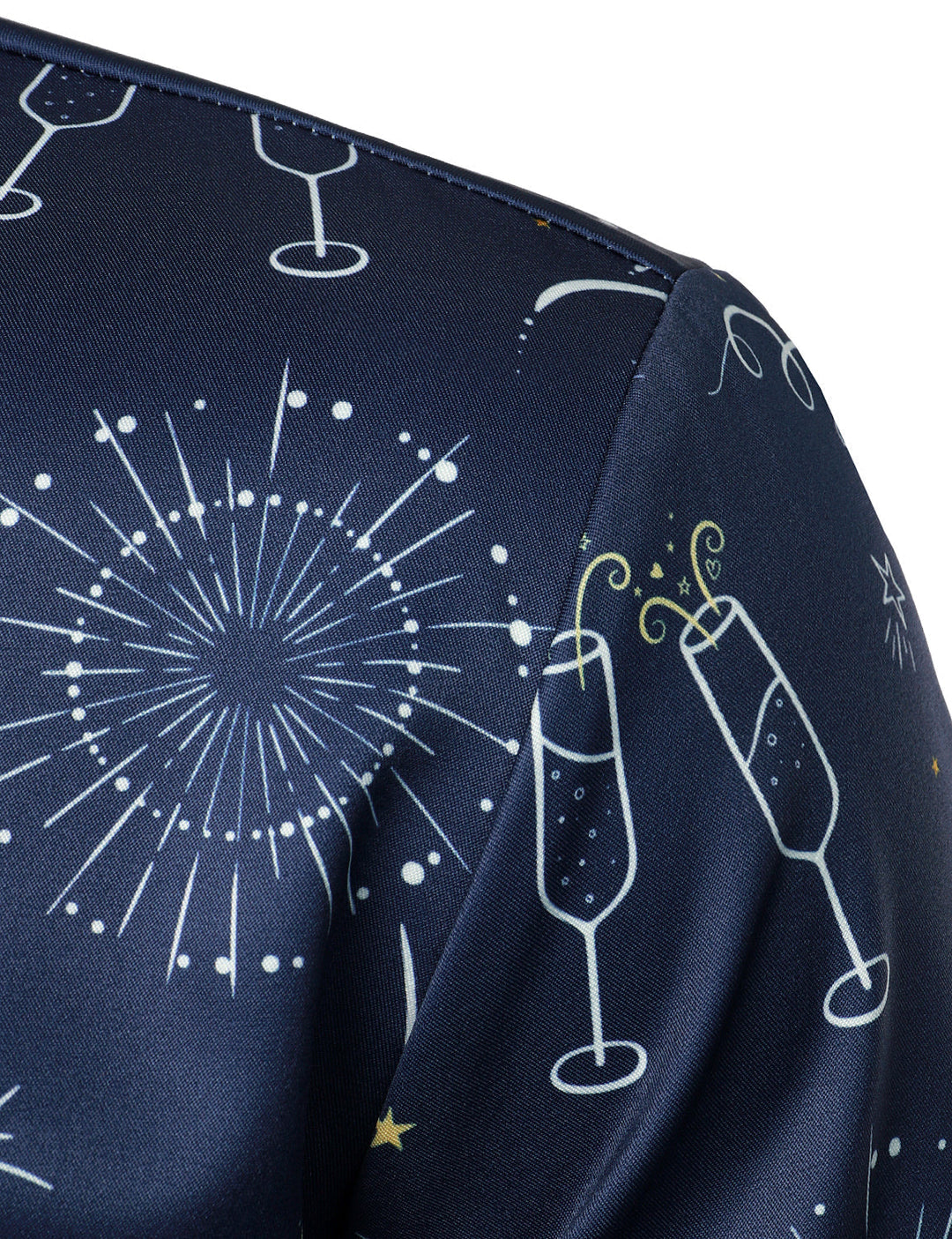 Nova™ | Fireworks New Year’s Long Sleeve Button-Up Shirt