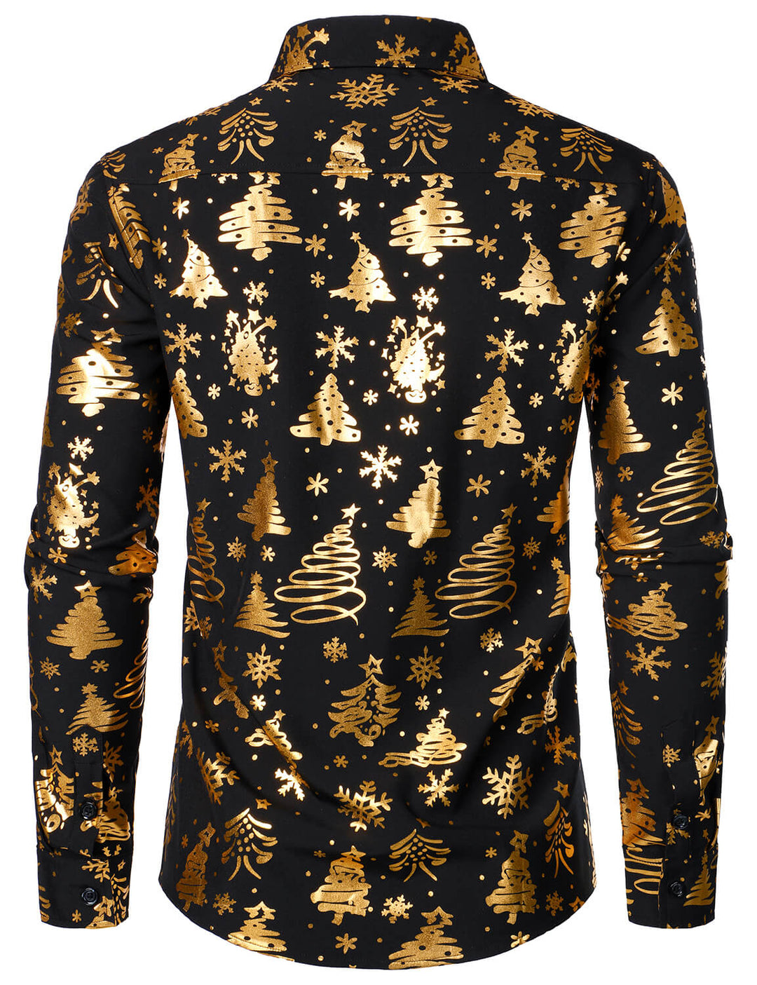 Sterling™ | Gold Holiday Print Long Sleeve Shirt