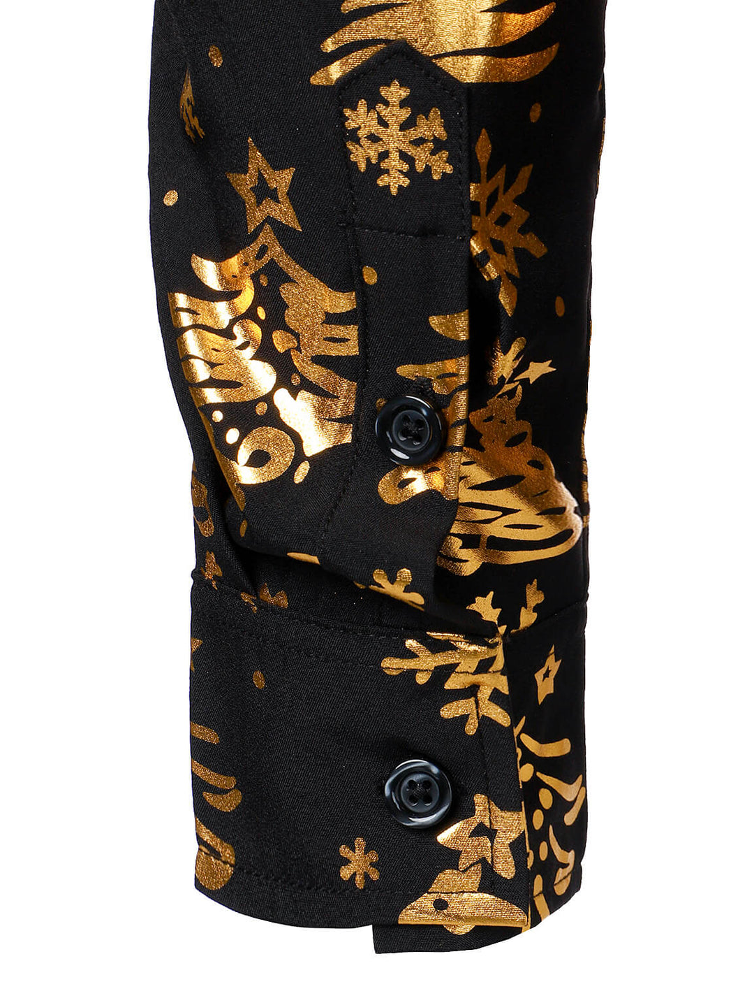 Sterling™ | Gold Holiday Print Long Sleeve Shirt