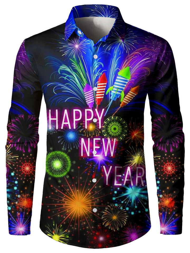 Fireworks Festive Long Sleeve Shirt