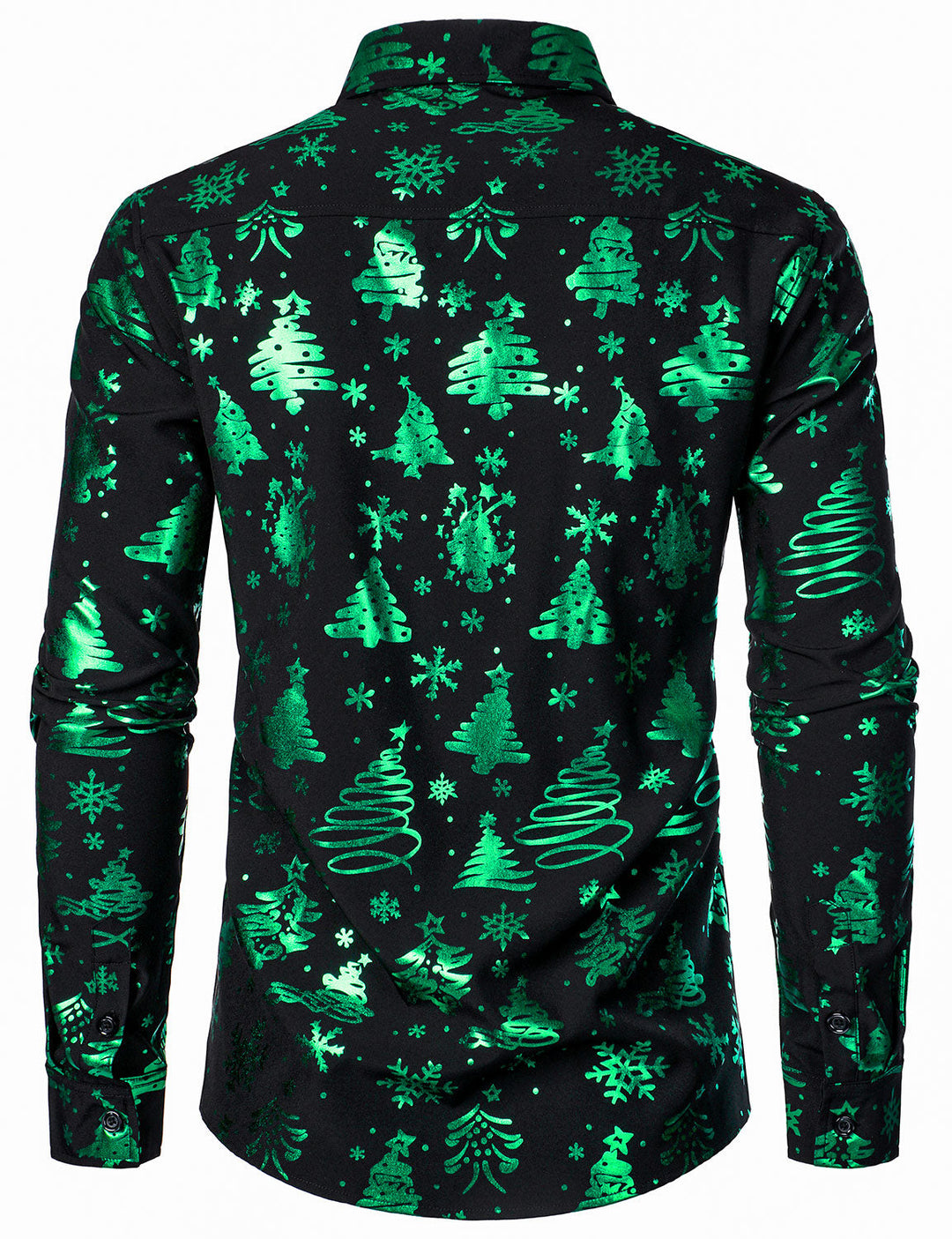 Evergreen™ Neon Holiday Print Long Sleeve Shirt