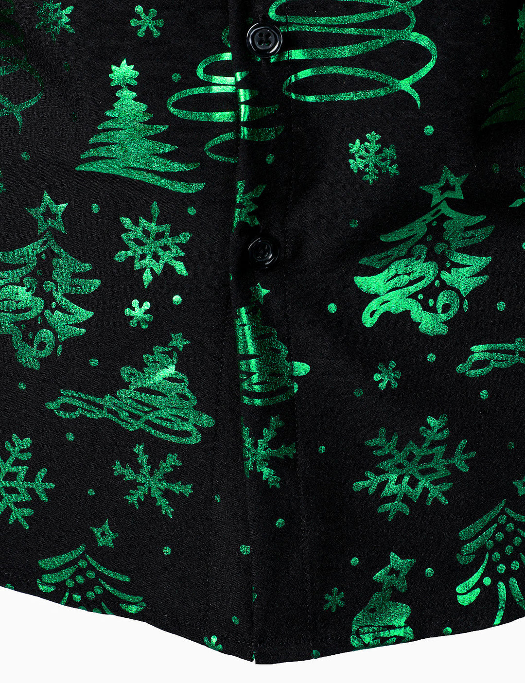 Evergreen™ Neon Holiday Print Long Sleeve Shirt