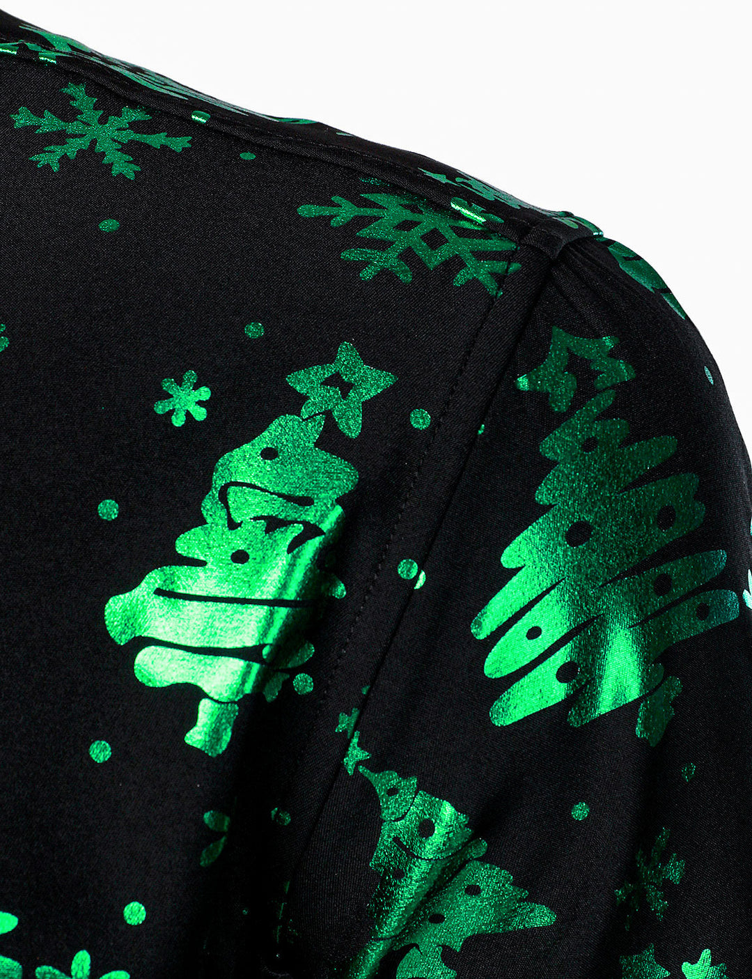 Evergreen™ Neon Holiday Print Long Sleeve Shirt