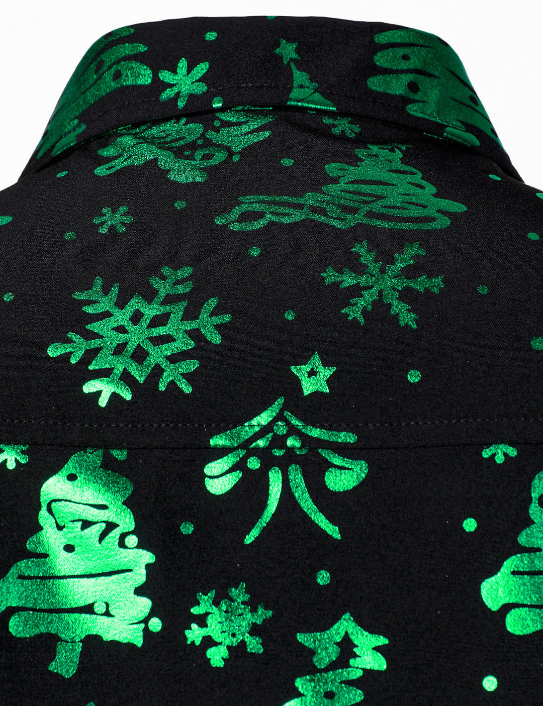 Evergreen™ Neon Holiday Print Long Sleeve Shirt