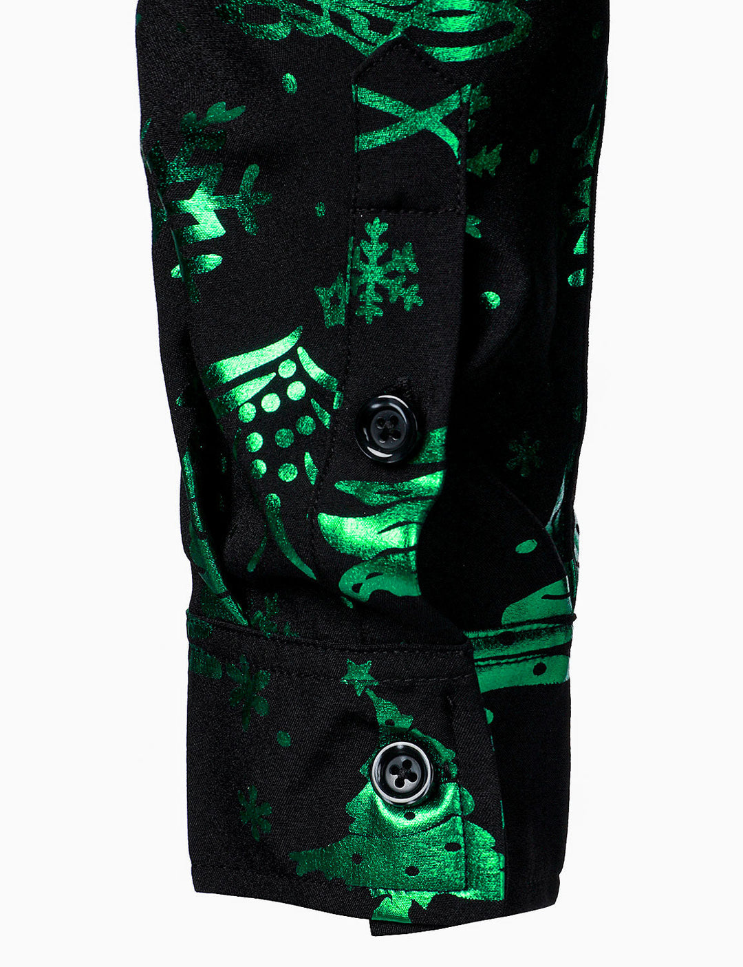Evergreen™ Neon Holiday Print Long Sleeve Shirt