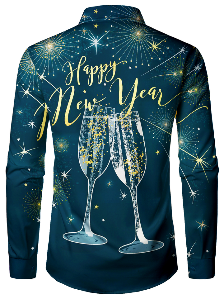 Midnight™ | New Year’s Cocktail Celebration Long Sleeve Shirt