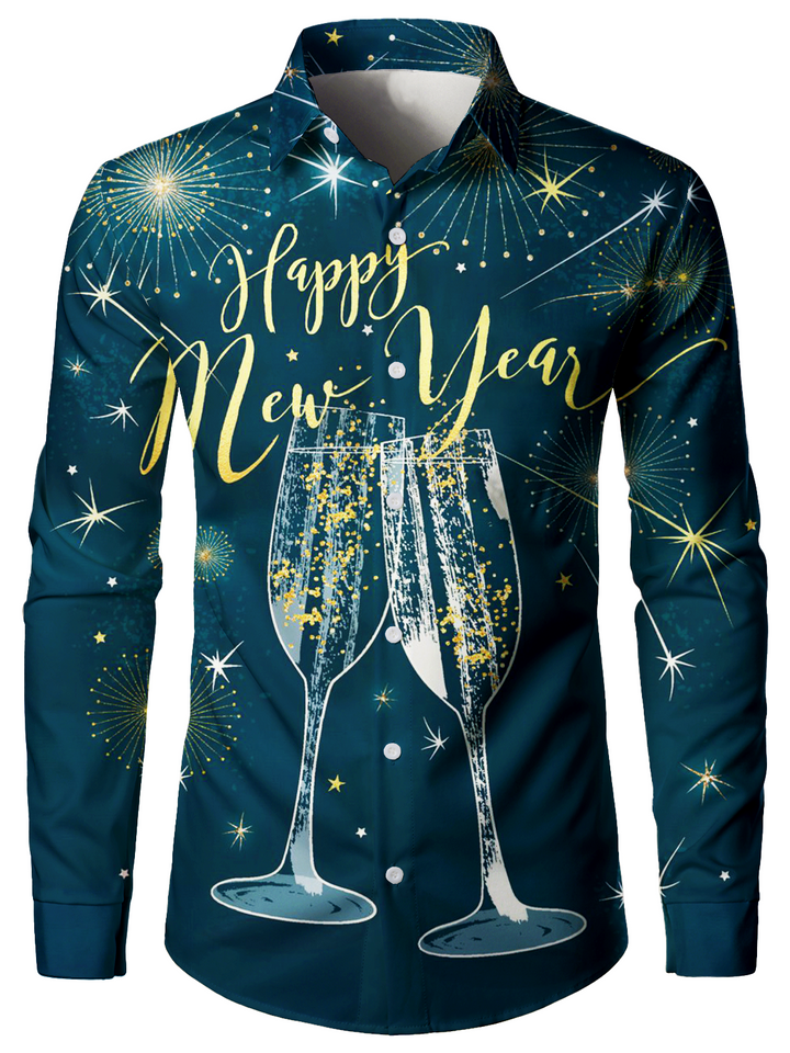 Midnight™ | New Year’s Cocktail Celebration Long Sleeve Shirt