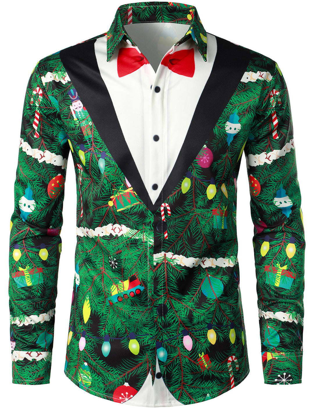 Bennett™ | Holiday Tuxedo Style Long Sleeve Shirt