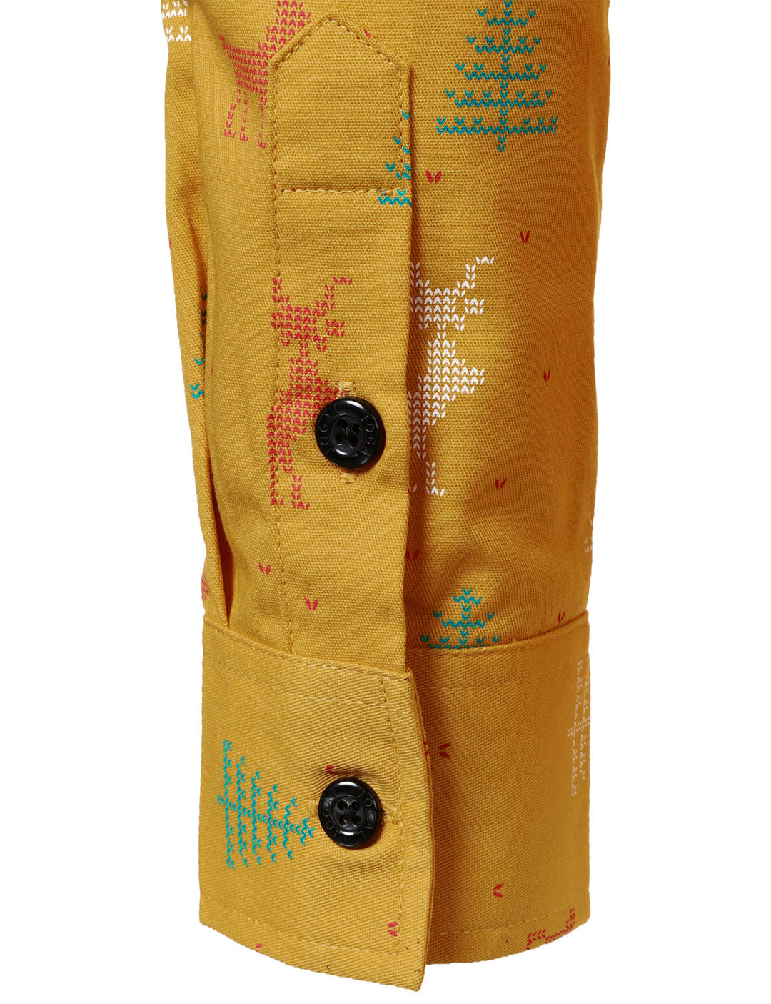 Hollis™ | Festive Long Sleeve Button-Up Shirt