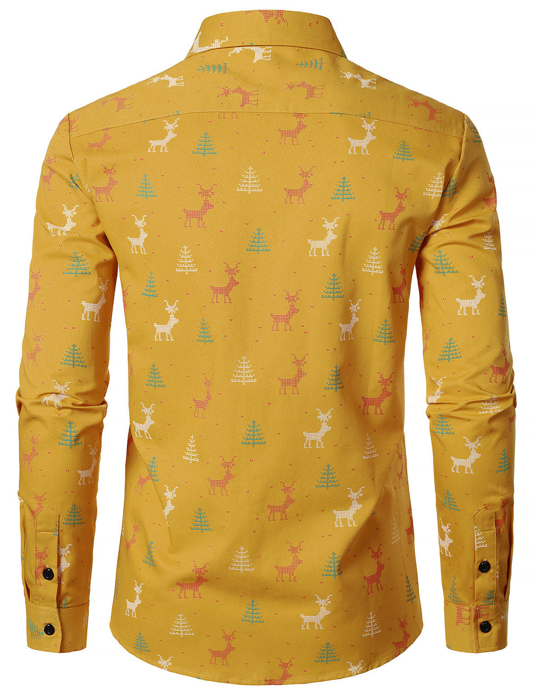 Hollis™ | Festive Long Sleeve Button-Up Shirt