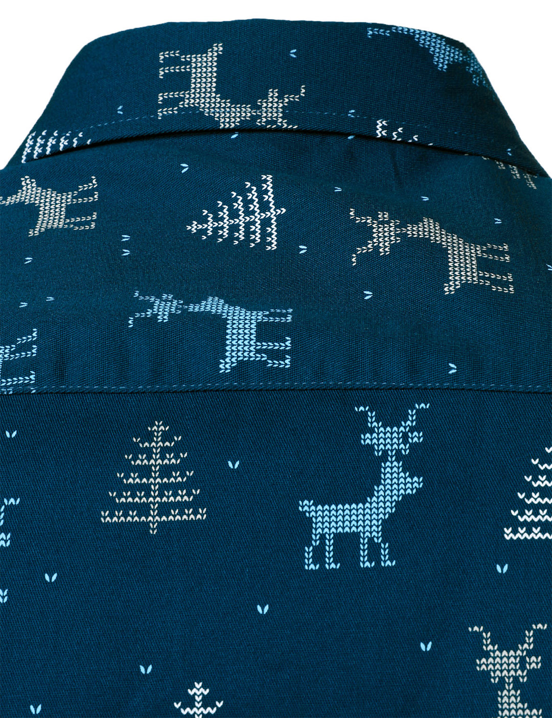 Atlas™ | Navy Reindeer Holiday Long Sleeve Shirt