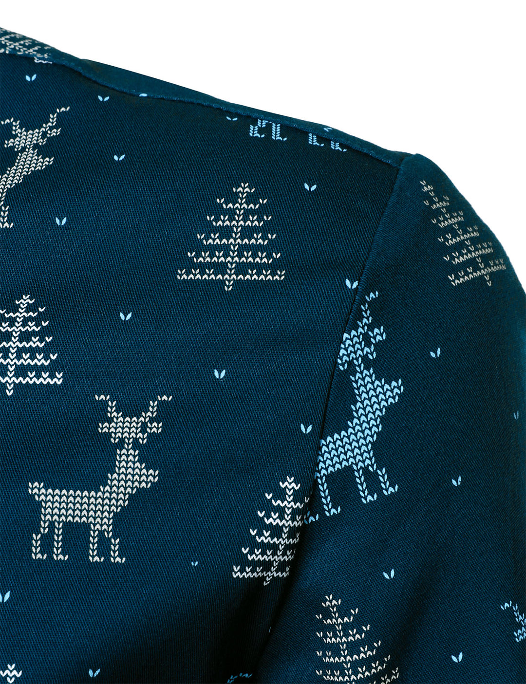 Atlas™ | Navy Reindeer Holiday Long Sleeve Shirt