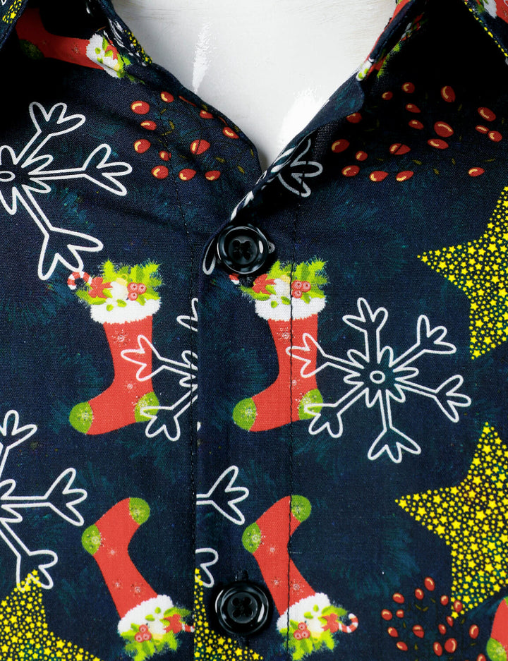 Everett™ Festive Cotton Long Sleeve Button-Up Shirt