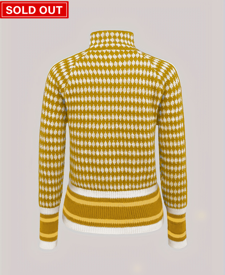 Autumn-Winter Stand Collar Zip Knit