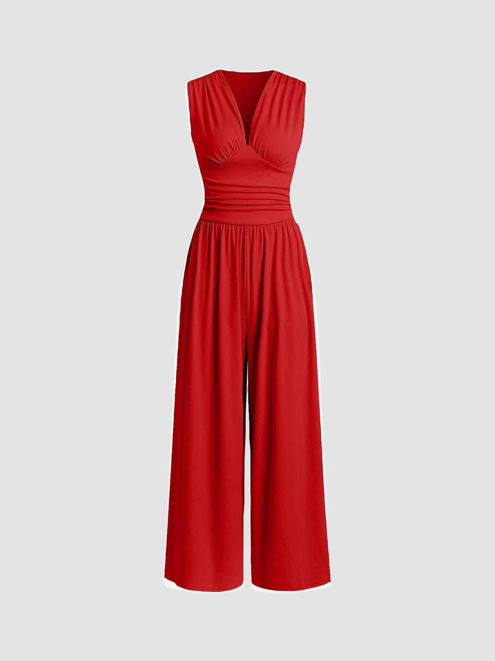 Nolene – Chic Sleeveless Wide-Leg Jumpsuit