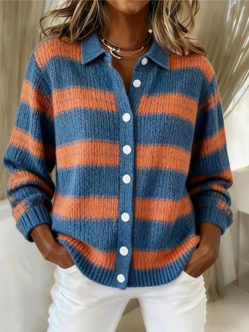 Raya™ | Striped Knitted Cardigan