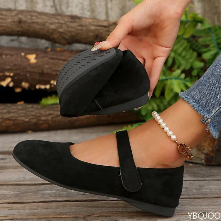 Rosalie | French Round Toe Mary Jane Flats
