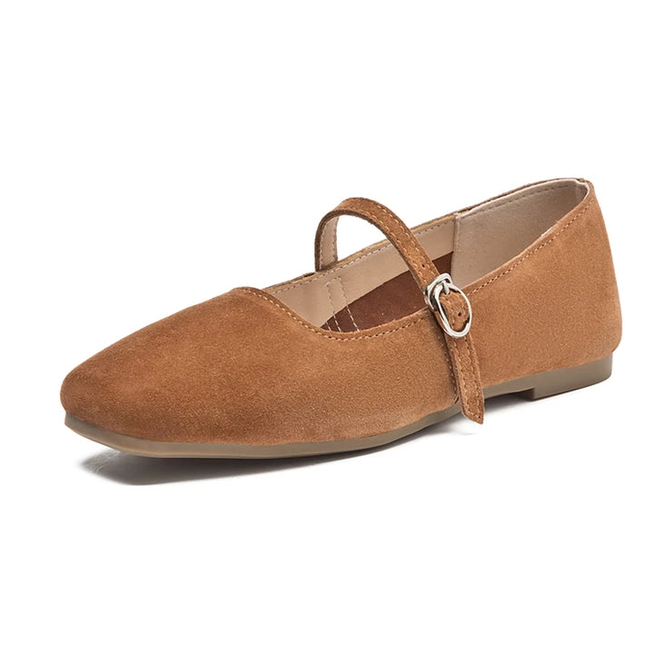 Solène | Leather Anti-Slip Ballet Flats