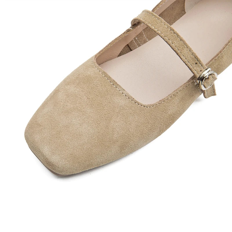 Solène | Leather Anti-Slip Ballet Flats