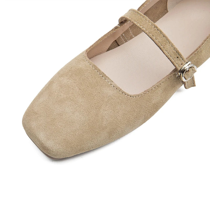 Solène | Leather Anti-Slip Ballet Flats