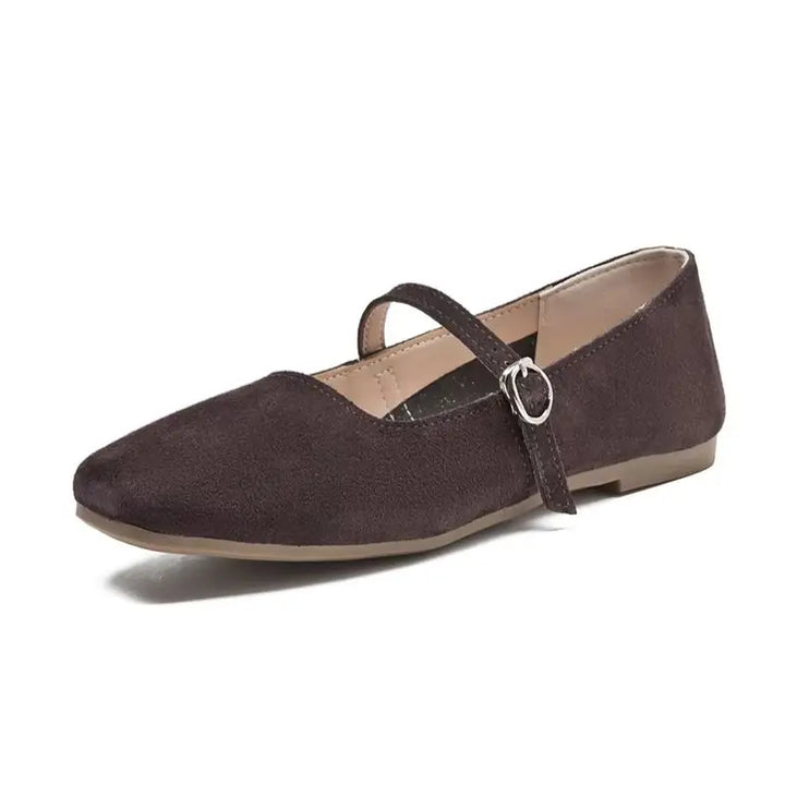 Solène | Leather Anti-Slip Ballet Flats