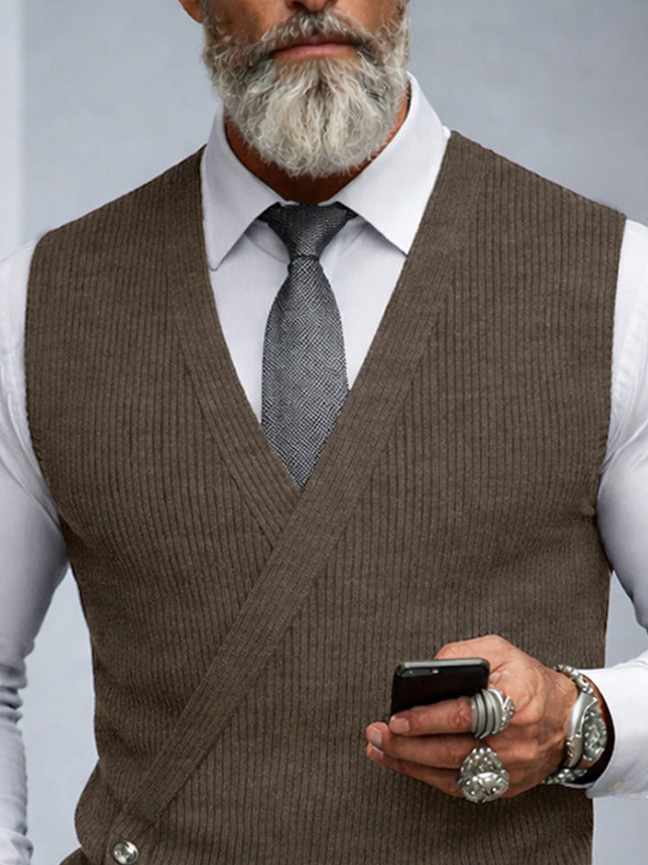 Essential V-Neck Knit Vest