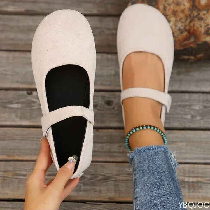 Rosalie | French Round Toe Mary Jane Flats