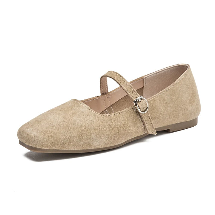 Solène | Leather Anti-Slip Ballet Flats
