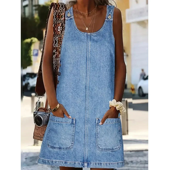 Saylor™ | Casual Denim-Look Dress