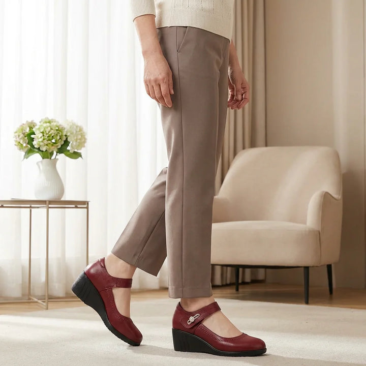 Camila Comfort Leather Support Shoes