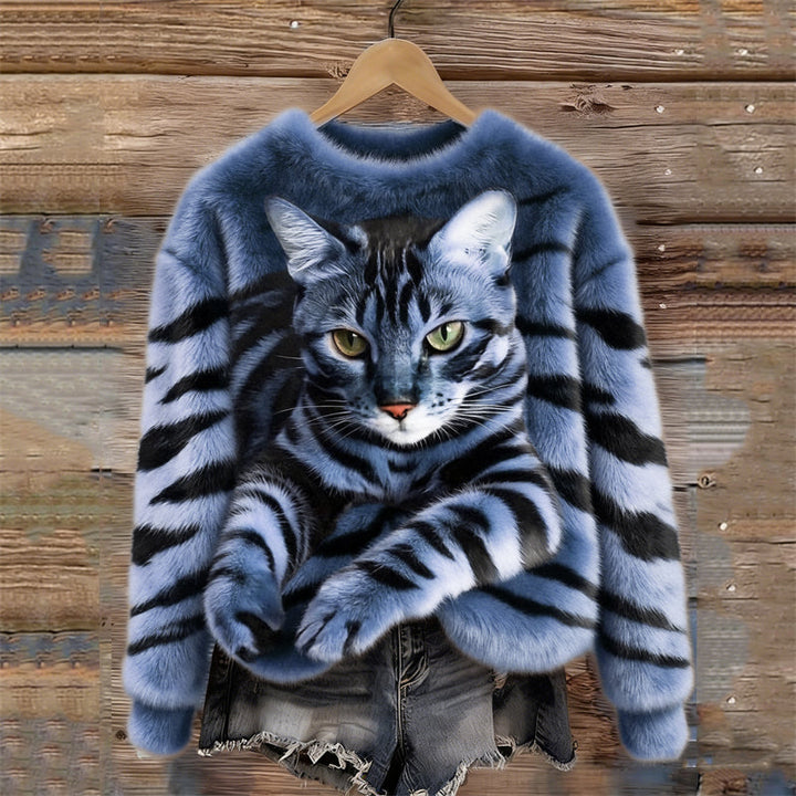 CozyLuna™ | Plush Animal Print Cozy Sweatshirt