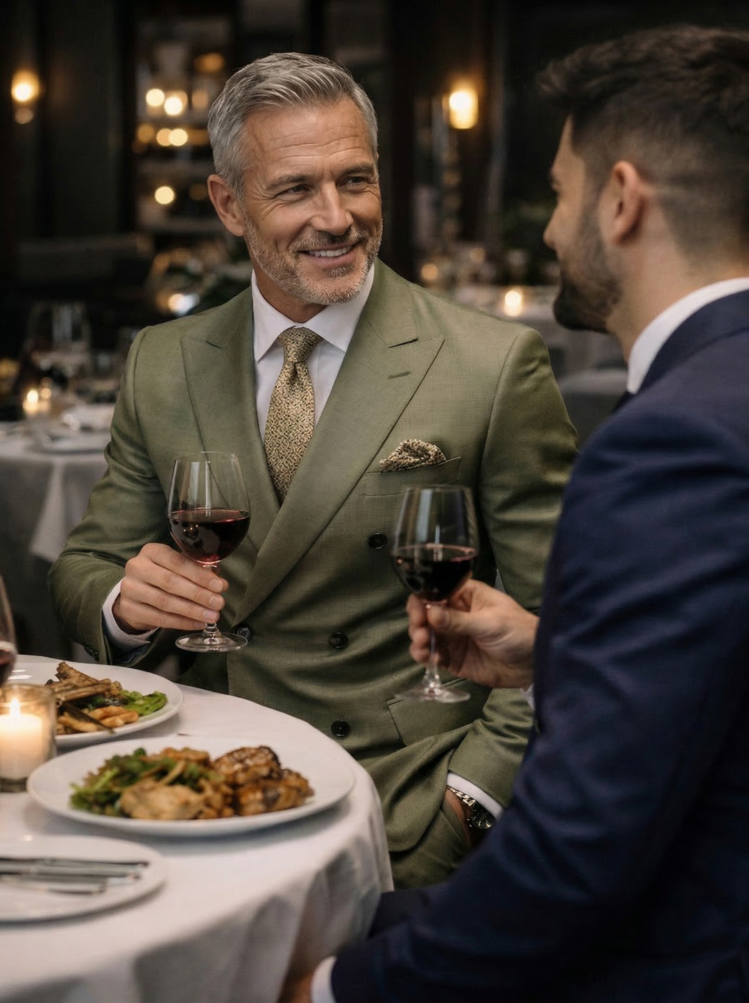 Morden Double-Breasted Suit