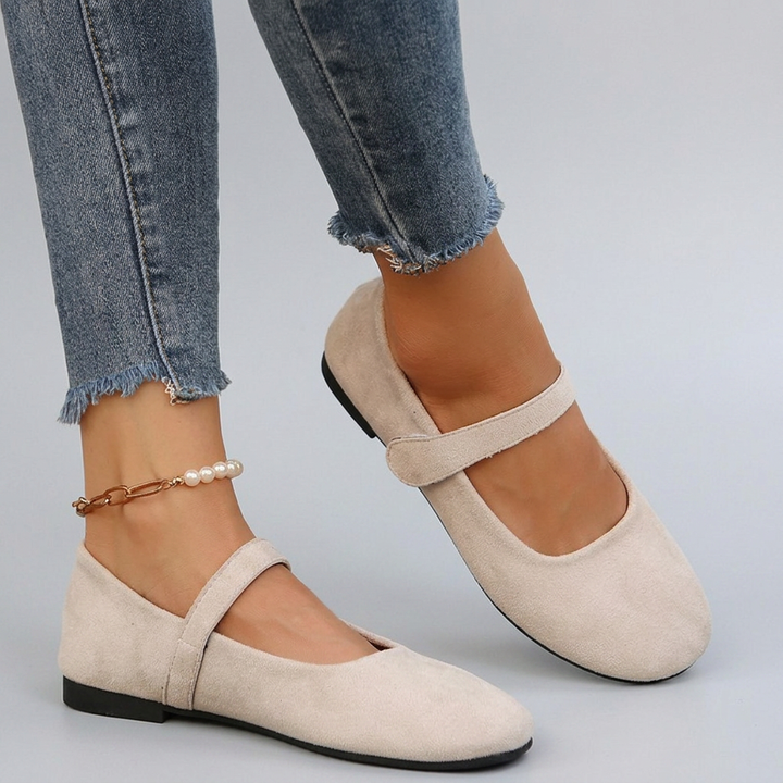 Rosalie | French Round Toe Mary Jane Flats