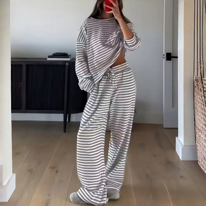 Lydia™ | Relaxed Striped Two-Piece Lounge Set